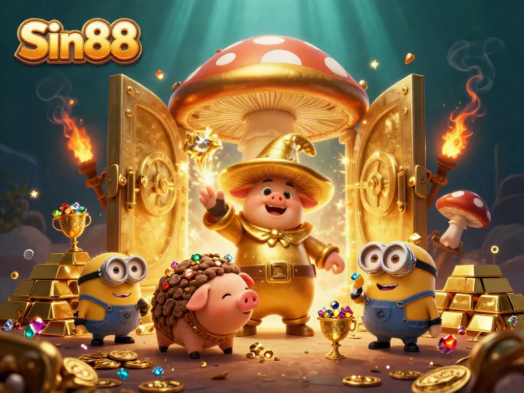 Experience the thrilling excitement at Sin88 with golden treasures and magical elements.