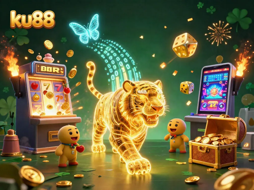 Experience thrilling winnings at ku88 with a vibrant casino scene showcasing action-packed slot machines and stunning visuals.
